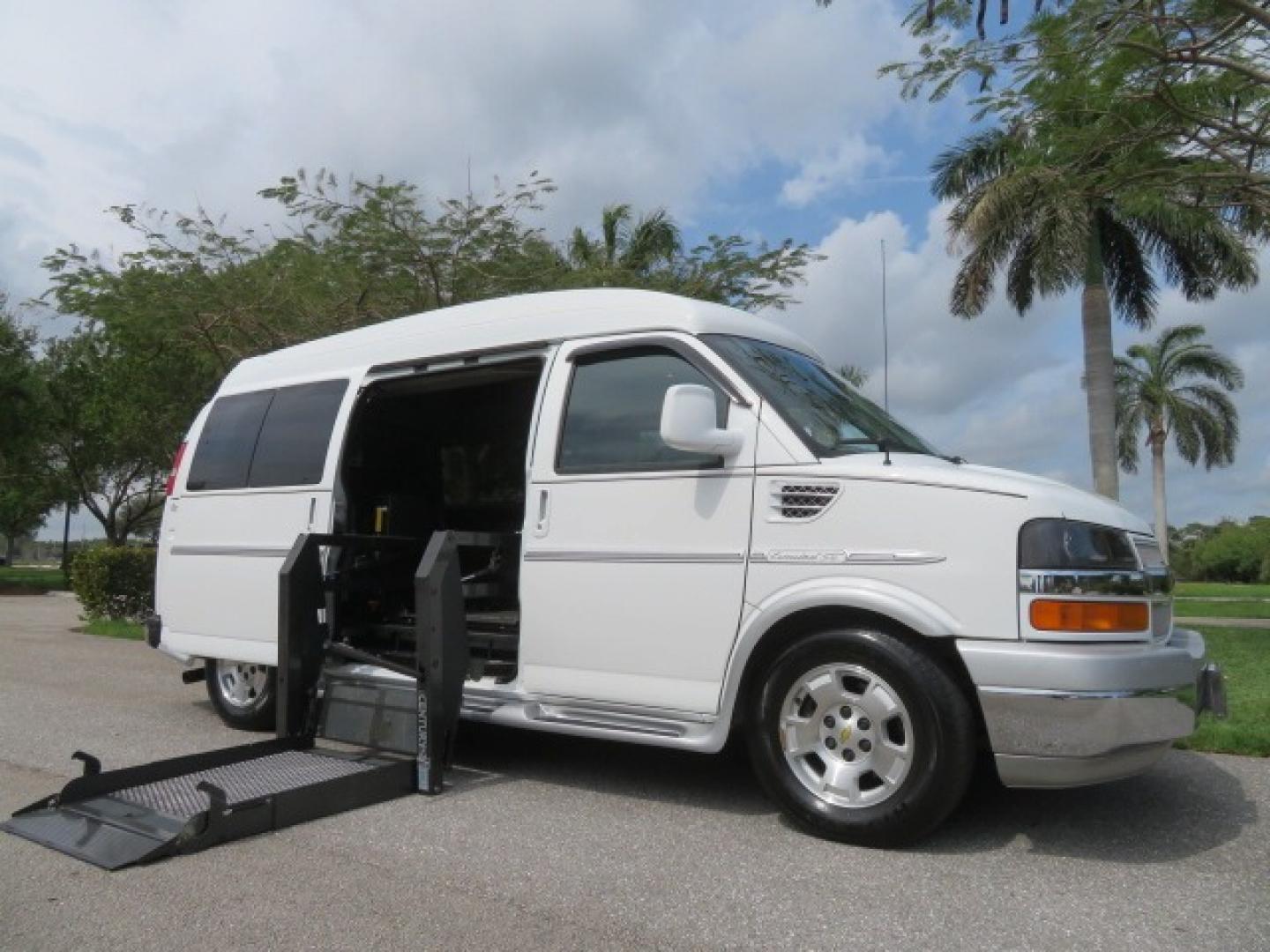 2010 White /Gray Chevrolet Express (1GNUGCD48A1) , located at 4301 Oak Circle #19, Boca Raton, FL, 33431, (954) 561-2499, 26.388861, -80.084038 - You are looking at a Gorgeous 2010 Chevy Express Handicap Wheelchair Conversion Van Explorer Limited SE with 31K Original Miles, Braun Century 750lb Side Entry Wheelchair lift, Tie Down System in the Floor, Rear Entertainment with Flat Screen TV/DVD, Leather Interior, Rear Power Folding Bench Seat/b - Photo#40